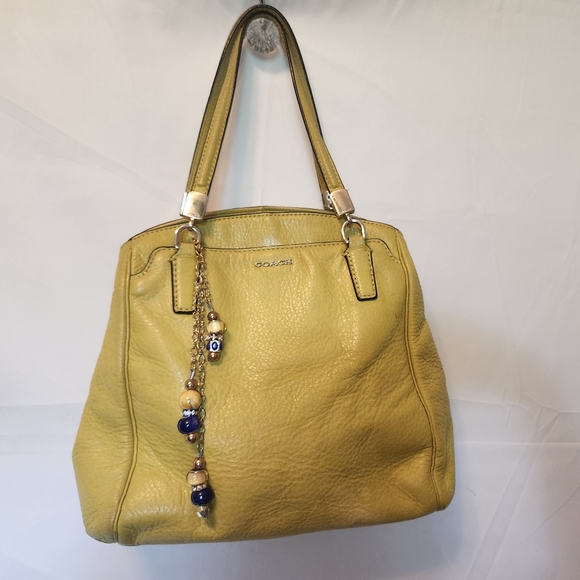 COACH Yellow Handbag Satchel - Picture 9 of 9